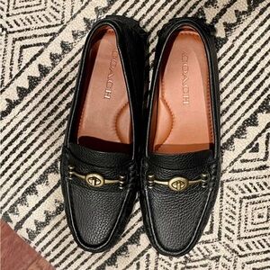 Coach Women's Shoes Coach Crosby Driver Turnlock Flats